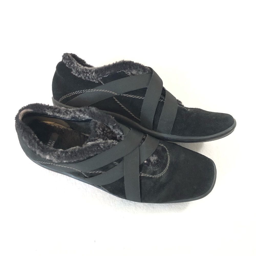 Stuart Weitzman Happy Feet Shearling Suede Shoes - Picture 2 of 6
